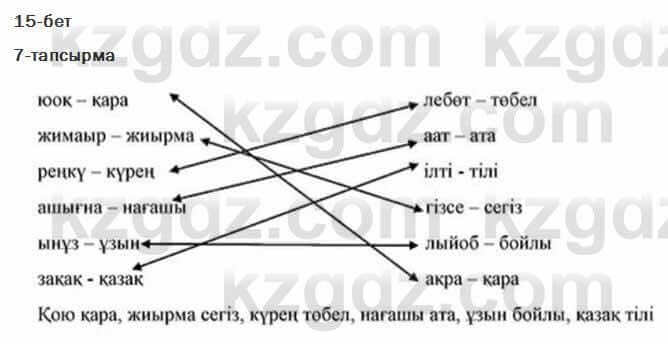 Казахский язык Жолшаева 6 класс 2018 Упражнение 7