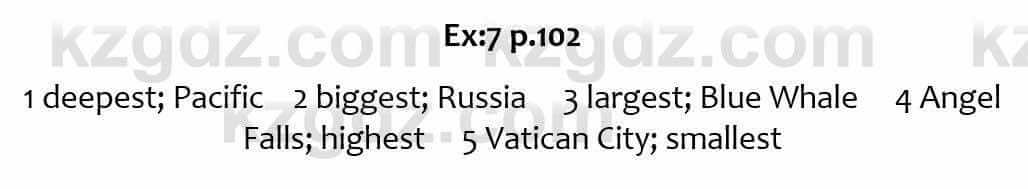 Английский язык Excel for Kazakhstan (Grade 6) Student's book Вирджиниия Эванс 6 класс 2018 Упражнение Ex 7