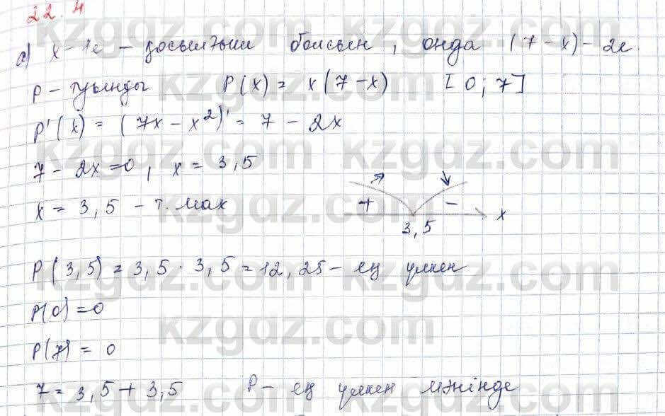 Алгебра Обще-гуманитарное направление Абылкасымова 10 класс 2019 Упражнение 22.4