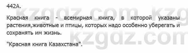 Русский язык Сабитова 5 класс 2017 Упражнение 442А