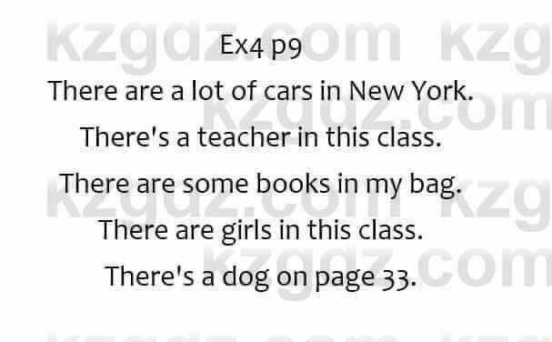 Английский язык English Plus. Grade 5. Student books Ben Wetz 5 класс 2019 Упражнение Ex4 p9