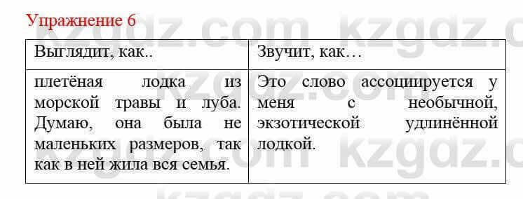 Русский язык и литература Учебник. Часть 2 Жанпейс У. 8 класс 2018 Упражнение 6