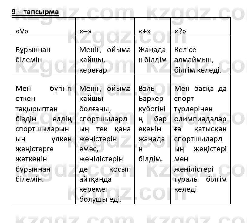 Казахский язык и литература Часть 2 Оразбаева Ф. 6 класс 2018 Упражнение 9