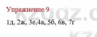 Русский язык и литература Учебник. Часть 1 Жанпейс У. 9 класс 2019 Упражнение 9