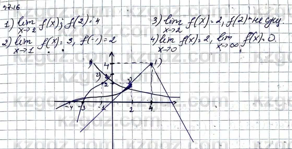 Алгебра Естественно-математическое направление Абылкасымова А. 10 класс 2019 Упражнение 37.16