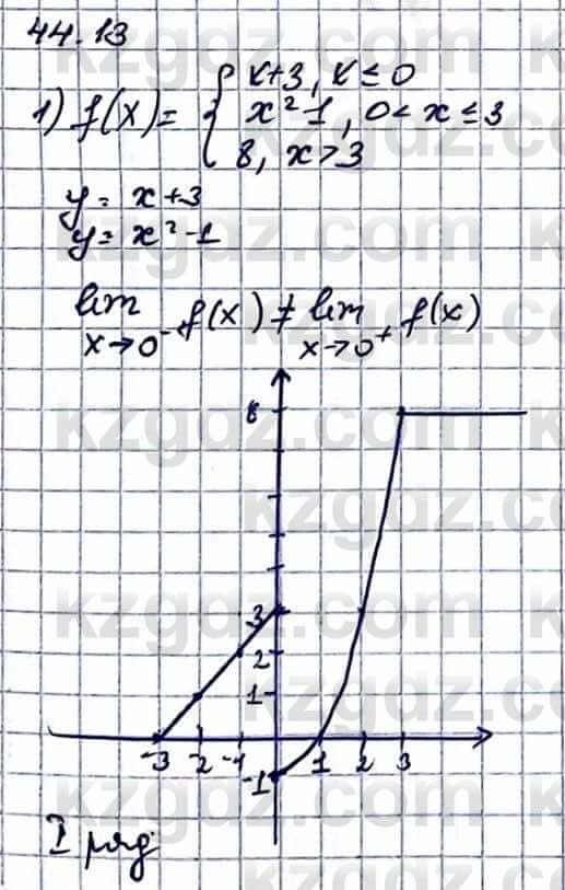Алгебра Естественно-математическое направление Абылкасымова А. 10 класс 2019 Упражнение 44.13