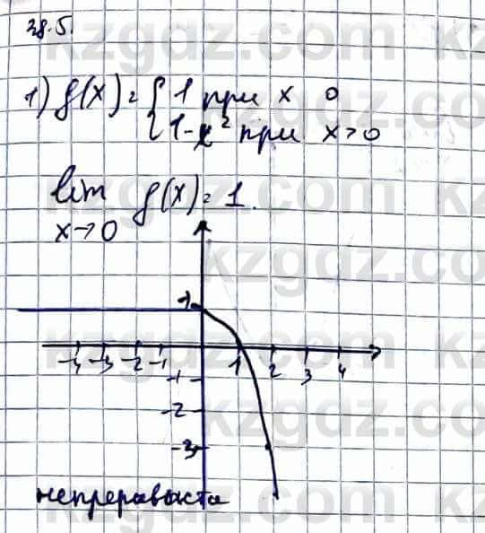 Алгебра Естественно-математическое направление Абылкасымова А. 10 класс 2019 Упражнение 38.5