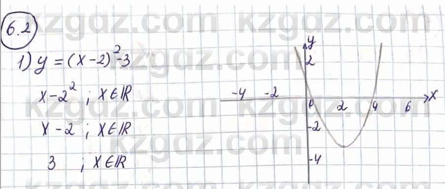 Алгебра Естественно-математическое направление Абылкасымова А. 10 класс 2019 Упражнение 6.2