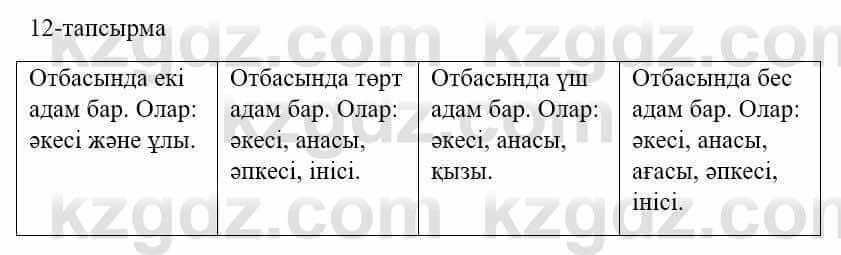 Казахский язык и литература Часть 1 Оразбаева Ф. 5 класс 2017 Упражнение 12