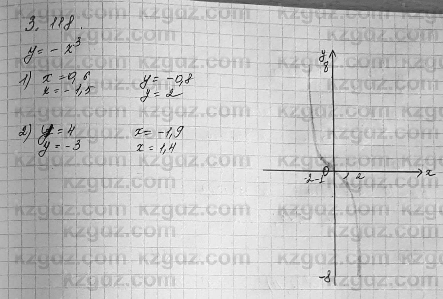 Алгебра Шыныбеков 7 класс 2017 Упражнение 3.118