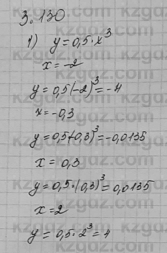 Алгебра Шыныбеков 7 класс 2017 Упражнение 3.130