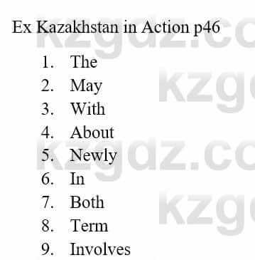 Английский язык Action for Kazakhstan Grade 11 (Science Schools) Student`s book Jenny Dooley 11 класс 2020 Упражнение 5
