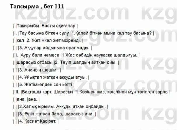 Казахская литература Дерибаев С. 8 класс 2018 Упражнение 1