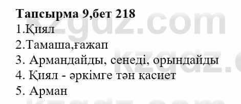 Казахская литература Тұрсынғалиева С. 8 класс 2018 Синтез 9