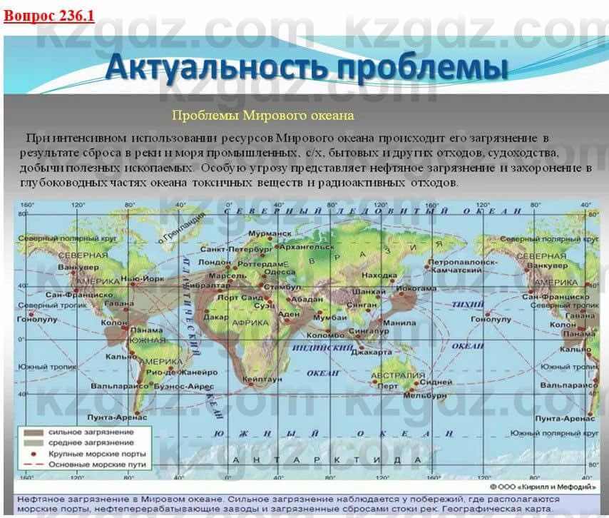 География Каратабанов Р. 7 класс 2019 Вопрос стр.236.1