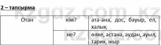 Казахский язык и литература Косымова 6 класс 2018 Упражнение 2