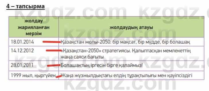 Казахский язык и литература Часть 2 Оразбаева Ф. 8 класс 2020 Упражнение 4