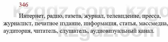 Русский язык Сабитова З. 9 класс 2019 Упражнение 346А