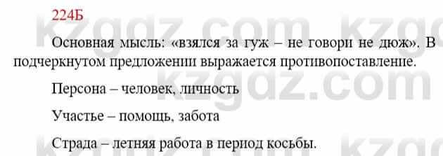 Русский язык Сабитова З. 9 класс 2019 Упражнение 224Б