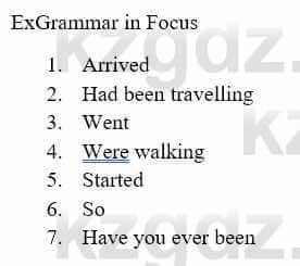 Английский язык Aspect for Kazakhstan Grade 10 (Grammar Schools) Student`s book Jenny Dooley 10 класс 2019 Упражнение ExGrammar in Focus