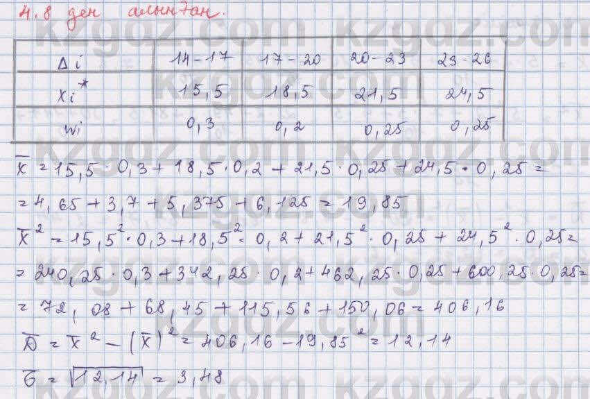 Алгебра Шыныбеков 8 класс 2018  Упражнение 4.8