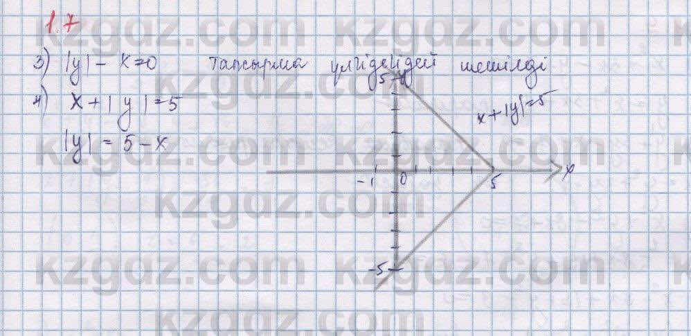 Алгебра Шыныбеков 9 класс 2019  Упражнение 1.7