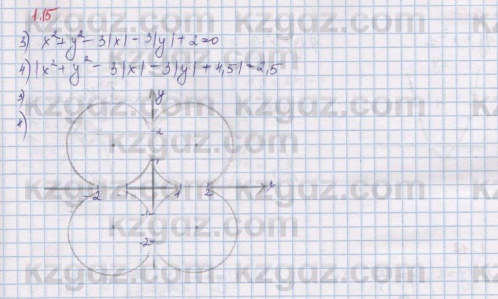 Алгебра Шыныбеков 9 класс 2019  Упражнение 1.15