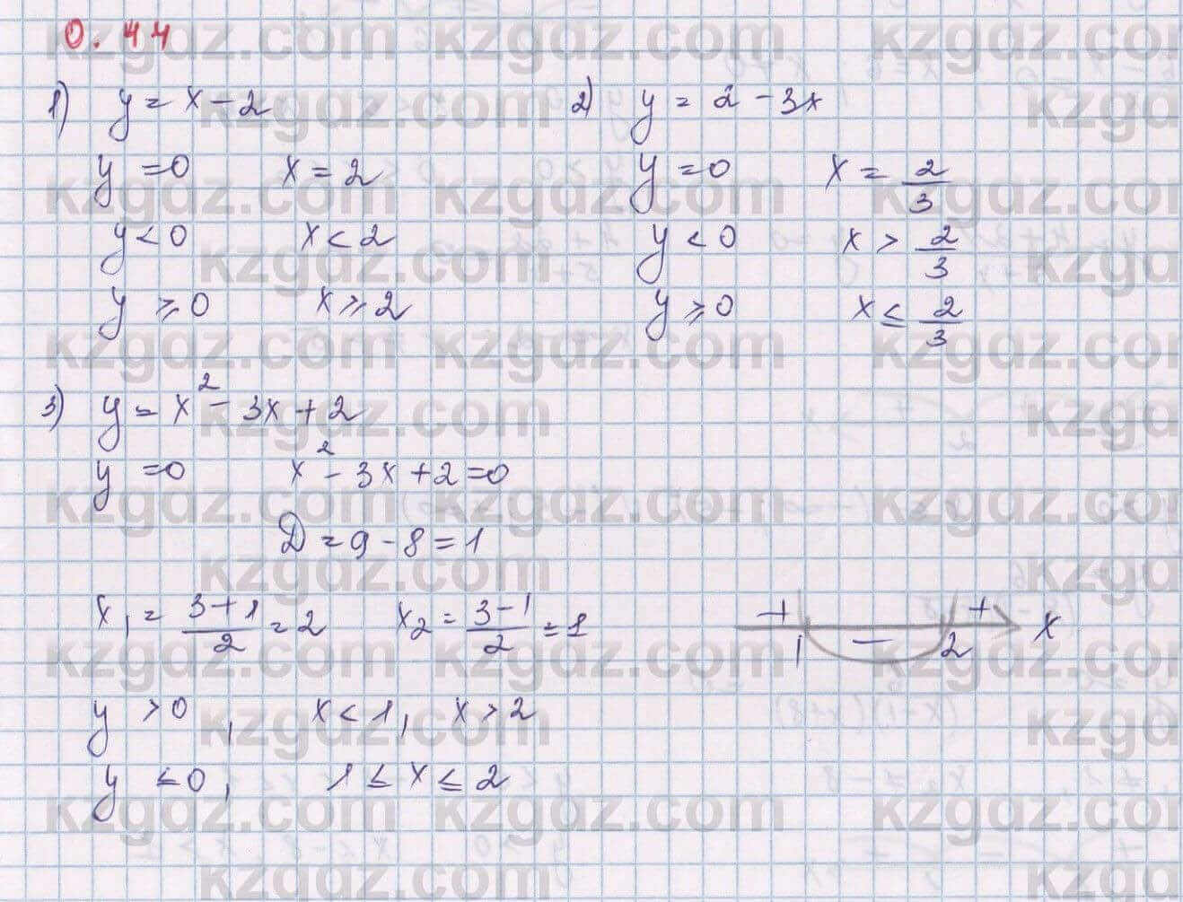 Алгебра Шыныбеков 9 класс 2019  Упражнение 0.44