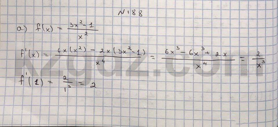 Алгебра Абылкасымова 10 класс Естественно-математическое направление  Упражнение 188