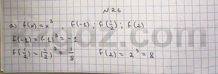 Алгебра Абылкасымова 10 класс Естественно-математическое направление  Упражнение 26