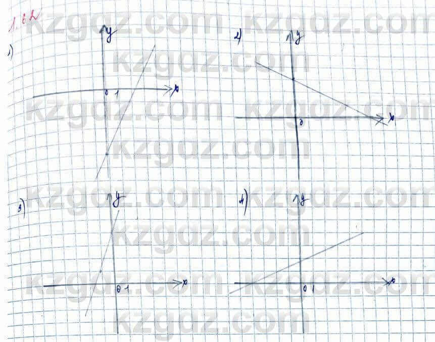 Алгебра и начало анализа ЕМН Шыныбеков 10 класс 2019  Упражнение 1.62