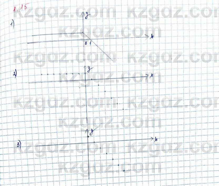 Алгебра и начало анализа ЕМН Шыныбеков 10 класс 2019  Упражнение 1.15