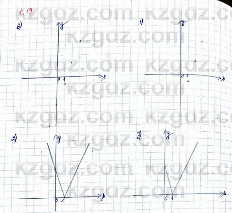 Алгебра и начало анализа ЕМН Шыныбеков 10 класс 2019  Упражнение 1.19