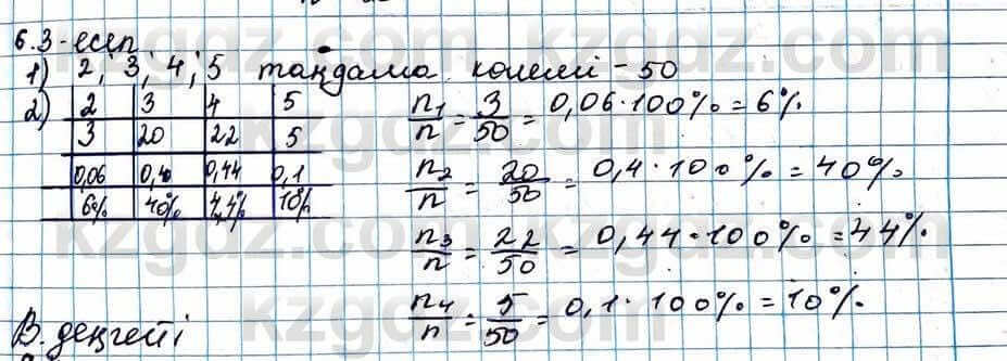 Алгебра ЕМН Абылкасымова 11 класс 2020  Упражнение 6.3