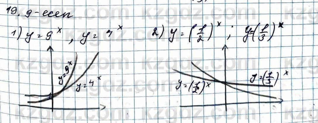 Алгебра ЕМН Абылкасымова 11 класс 2020  Упражнение 19.9
