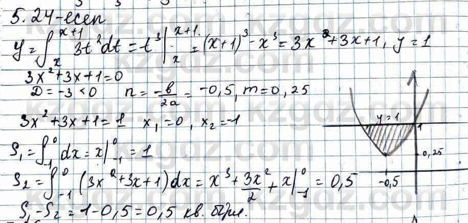 Алгебра ЕМН Абылкасымова 11 класс 2020  Упражнение 5.24