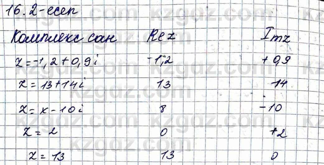 Алгебра ЕМН Абылкасымова 11 класс 2020  Упражнение 16.2