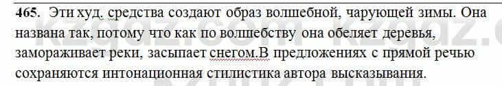 Русский язык Сабитова 6 класс 2018 Упражнение 465