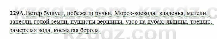 Русский язык Сабитова 6 класс 2018 Упражнение 229А