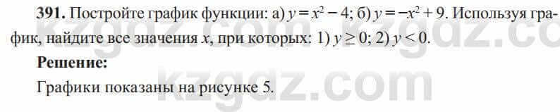 Алгебра Солтан 8 класс 2020  Упражнение 391