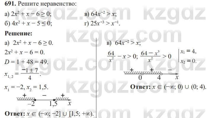 Алгебра Солтан 8 класс 2020  Упражнение 691