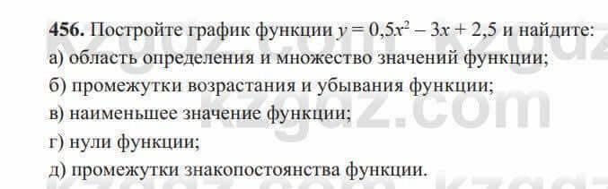 Алгебра Солтан 8 класс 2020  Упражнение 456