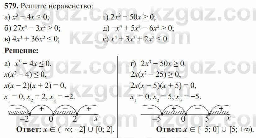 Алгебра Солтан 8 класс 2020  Упражнение 579