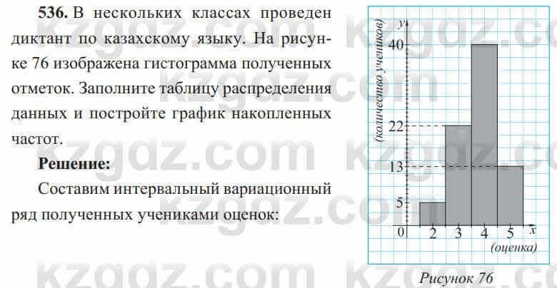 Алгебра Солтан 8 класс 2020  Упражнение 536