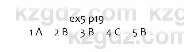 Английский язык Вирджиниия Эванс 7 класс 2017  Упражнение Ex5 p19