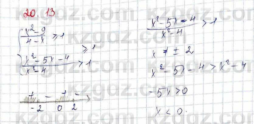 Алгебра Абылкасымова 8 класс 2018 Упражнение 20.13