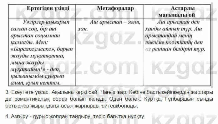 Казахская литература Керимбекова 2017Упражнение Страница 14
