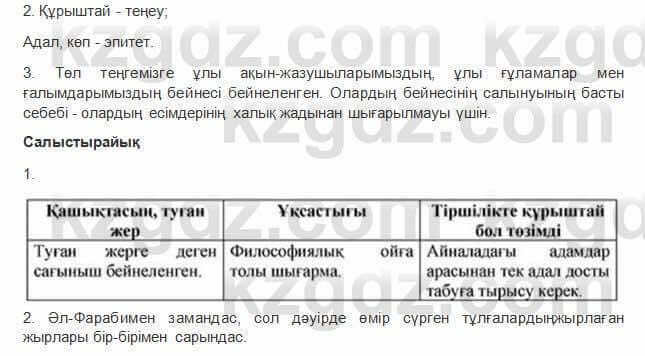 Казахская литература Керимбекова 2017Упражнение Страница 35